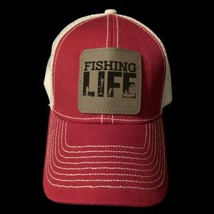 Trucker Hat with Fishing Life Patch